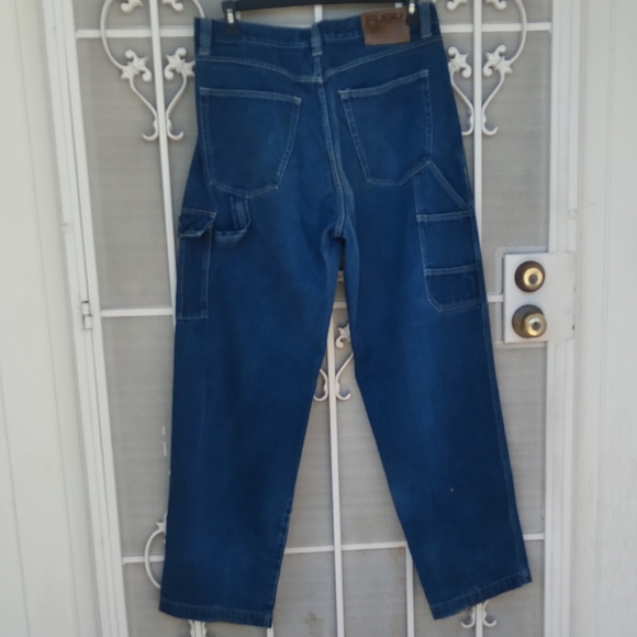 FUBU Apparel Mens Jeans 36 x 34 Blue Carpenter Style - Picture 4 of 9
